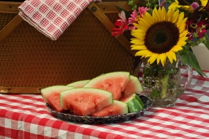 picnic basket, sunflower watermelon for web
