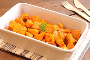 Baked spicy sweet potato