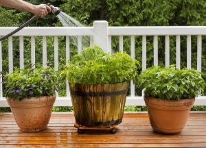 Watering Home Garden